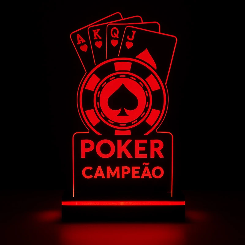 Troféu acrílico 3d